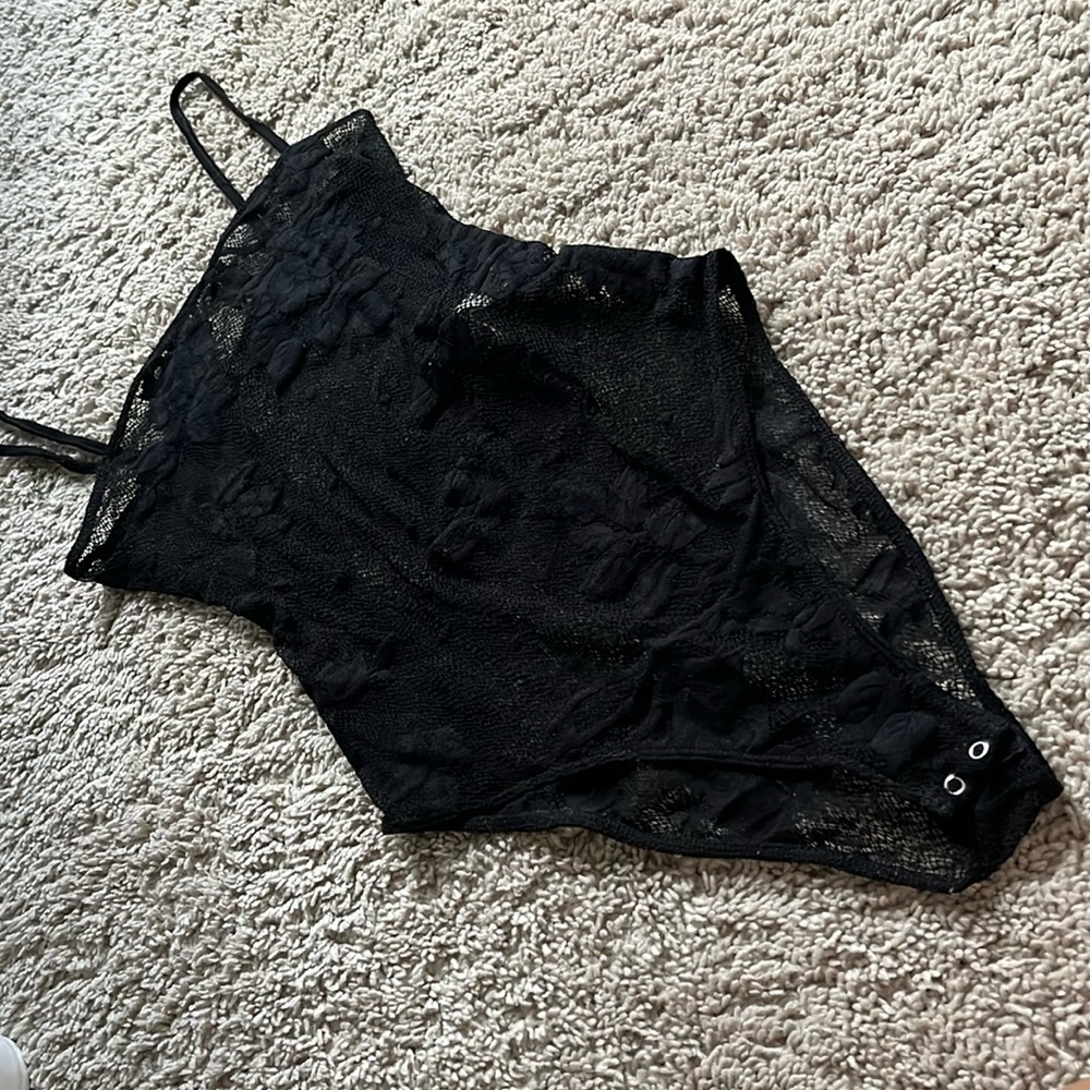 Floral net Body Suit